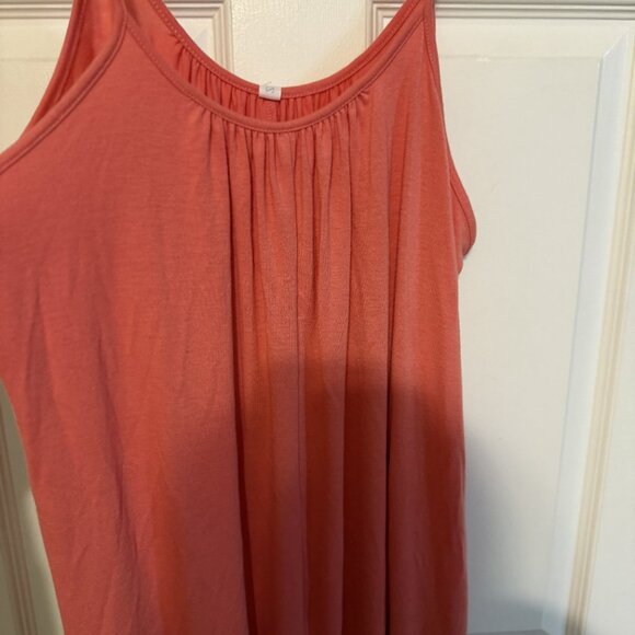 NWT Zenana Peach Sleeveless Jumper Tee - Size XL - Soft & Flowy Fit - Picture 2 of 4